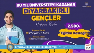 Diyarbakır Belediyesi İlk defa üniversiteye yerleşenlere 2 bin 500 lira destek