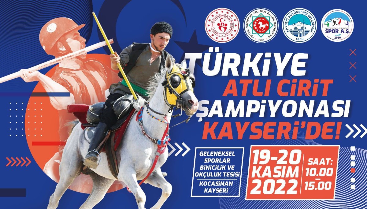 Kayseri Büyükşehir’in Ev Sahipliğinde Atlı Cirit Şampiyonası Heyecanı Yaşanacak