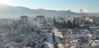 Depremin 9. gününde Hatay'daki yıkım böyle görüntülendi