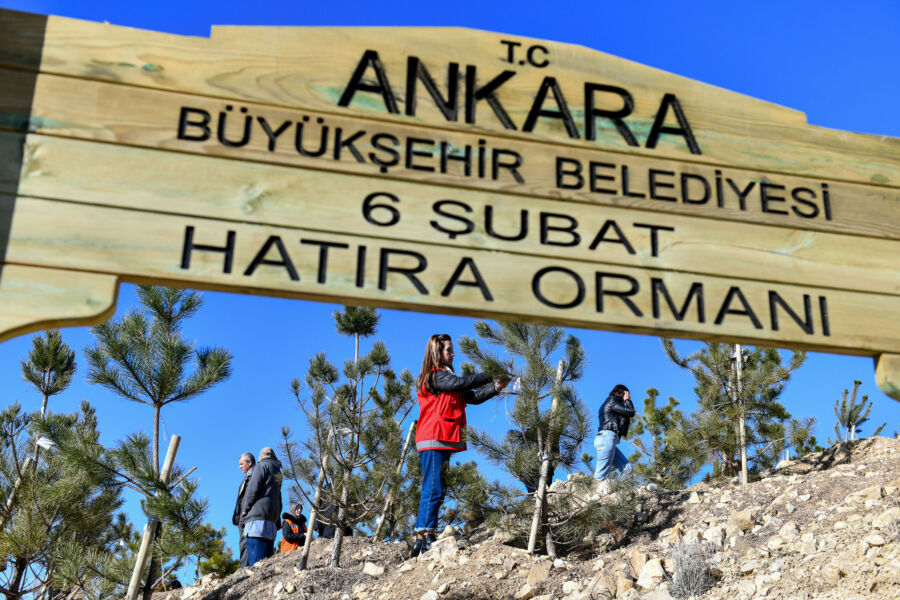 Ankara’da 6 Şubat Depremi Anısına Hatıra Ormanı