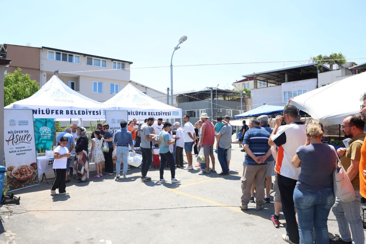 NİLÜFERDE MUHARREM AYI BEREKETİ AŞURE DAĞITIMLARI BAŞLADI